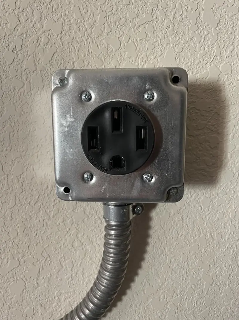 NEMA 14-50 outlet installed for Electrical Panel Upgrade in Rayne
